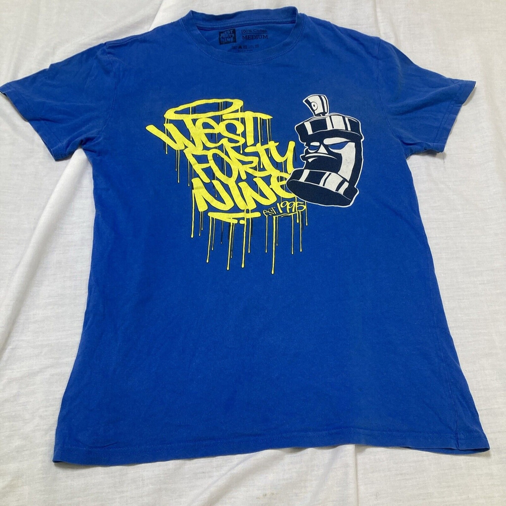 Hip Hop West Forty Nine 49 Blue TShirt Sweatshirt Women’s Or Youth Medium M 🔥
